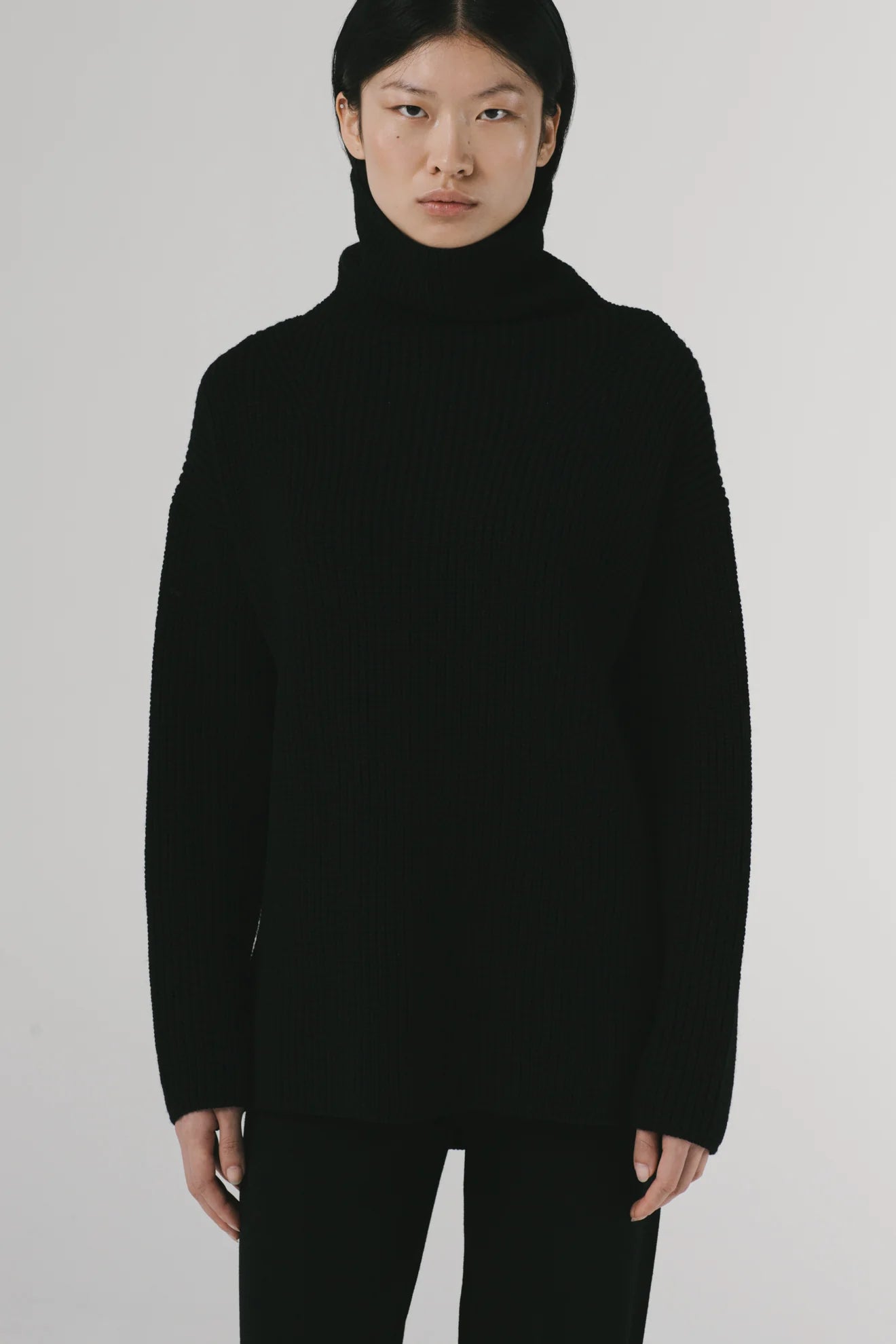 Heavy Turtle Neck Black